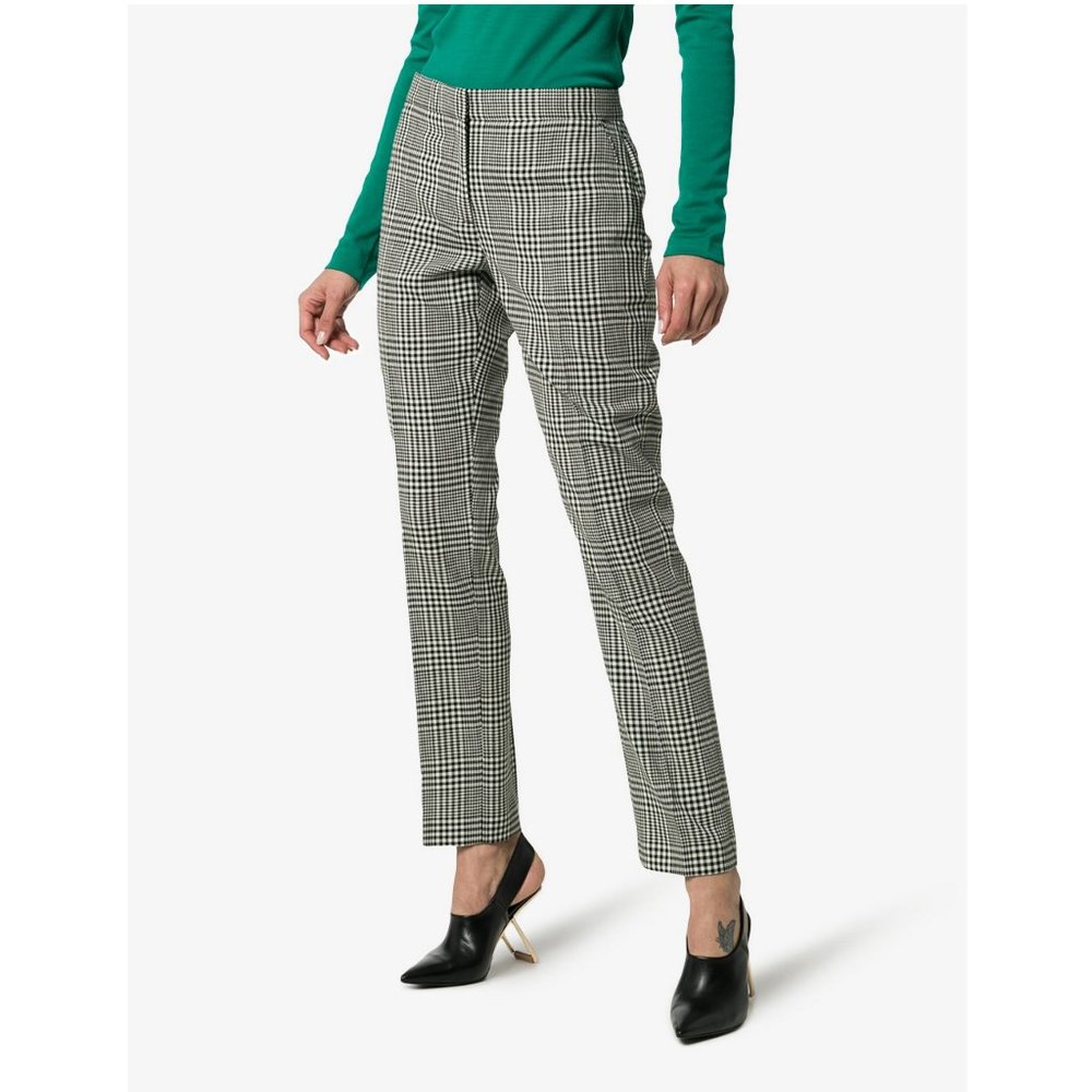 NWT Burberry Wool Hanover Check Pants, US 2, Timeless British Tailoring